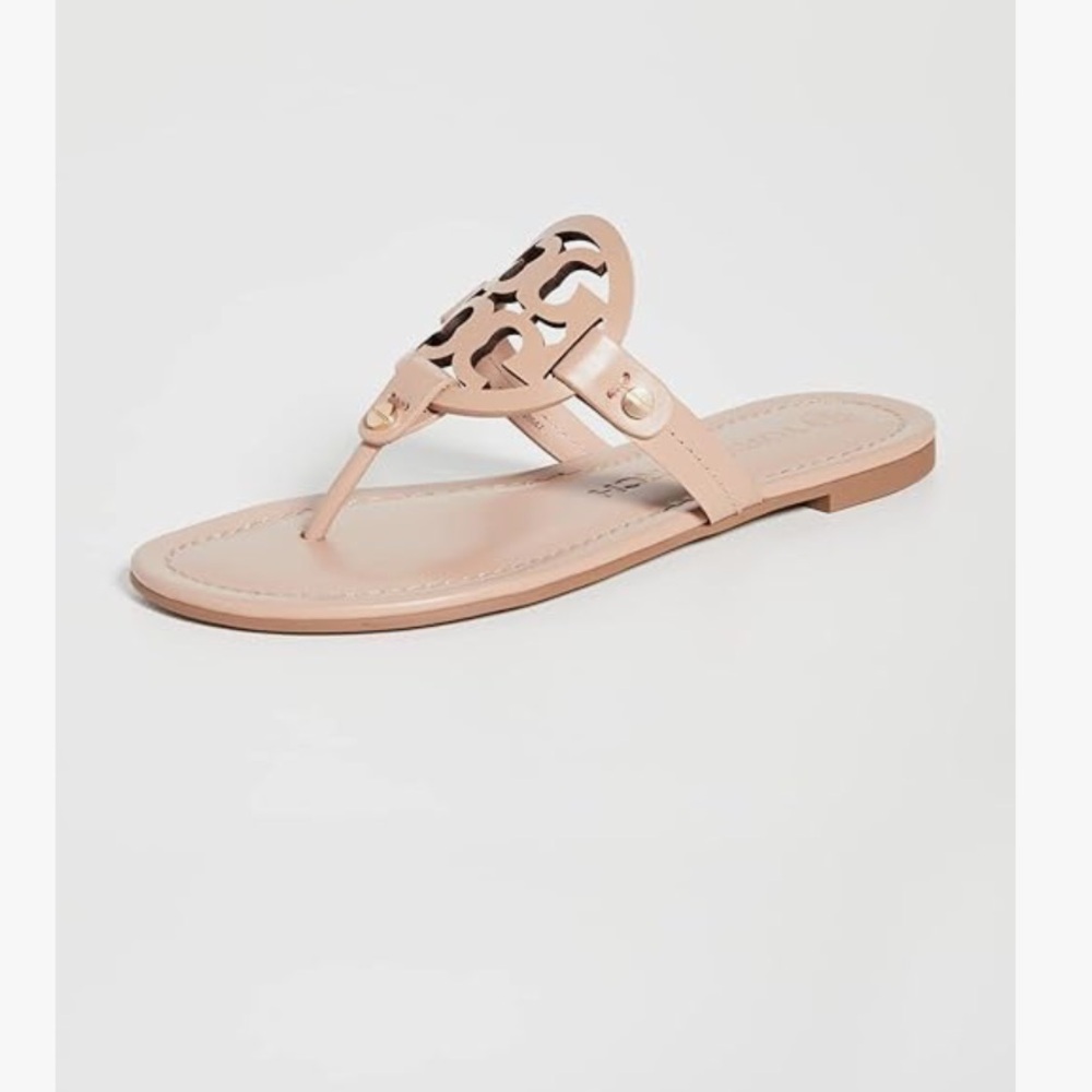 Tory Burch miller sandals in light makeup